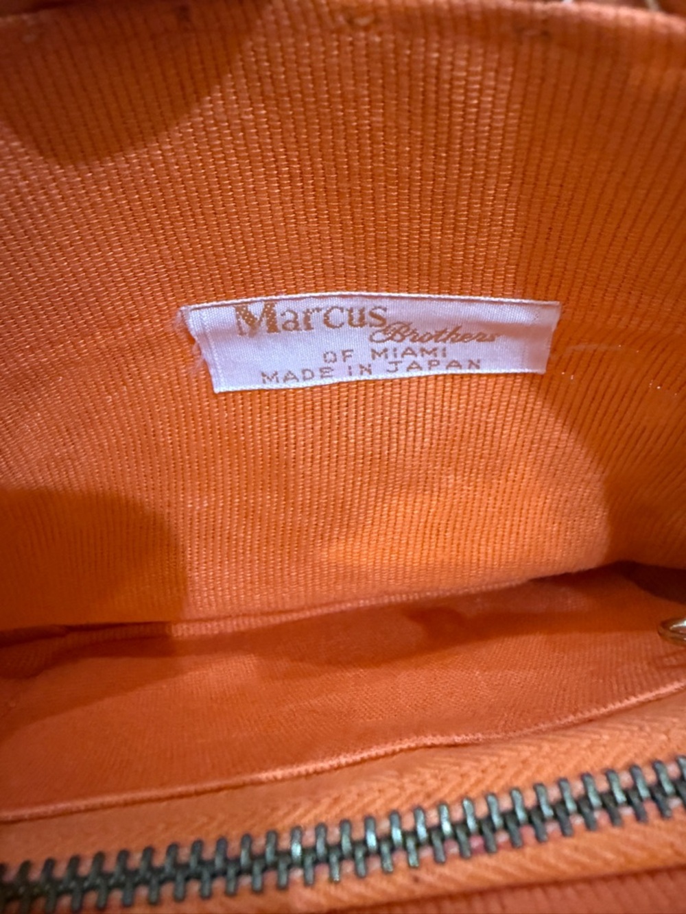 Wood Beaded Orange Clutch with Charm Accent - Picture 5 of 8